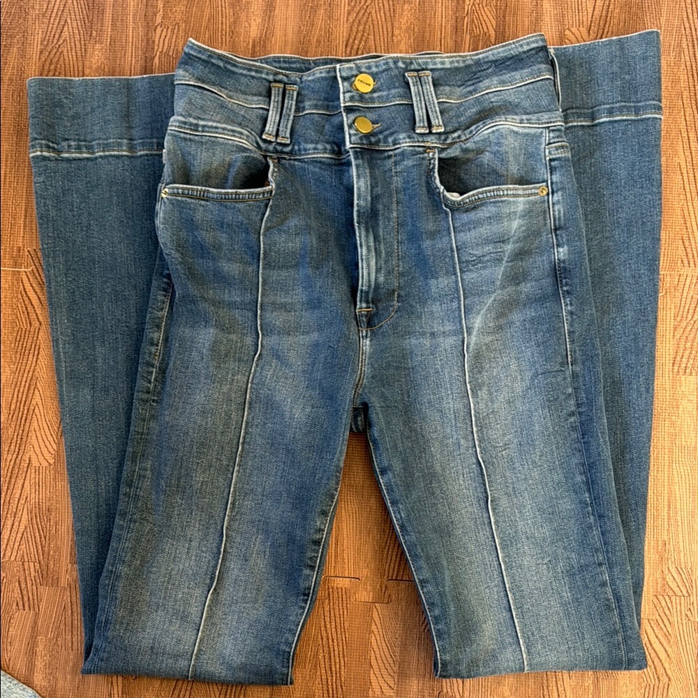 FRAME HIGH-RISE FLARE JEANS SIZE 29